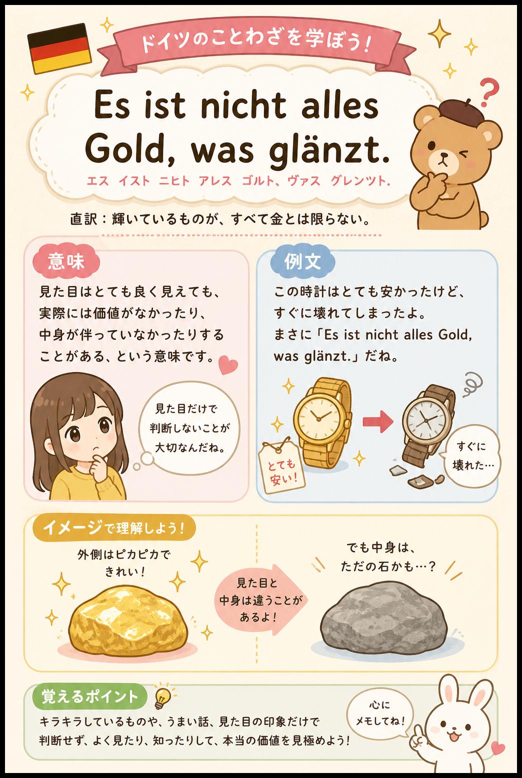 Es ist nicht alles Gold, was glänzt.
